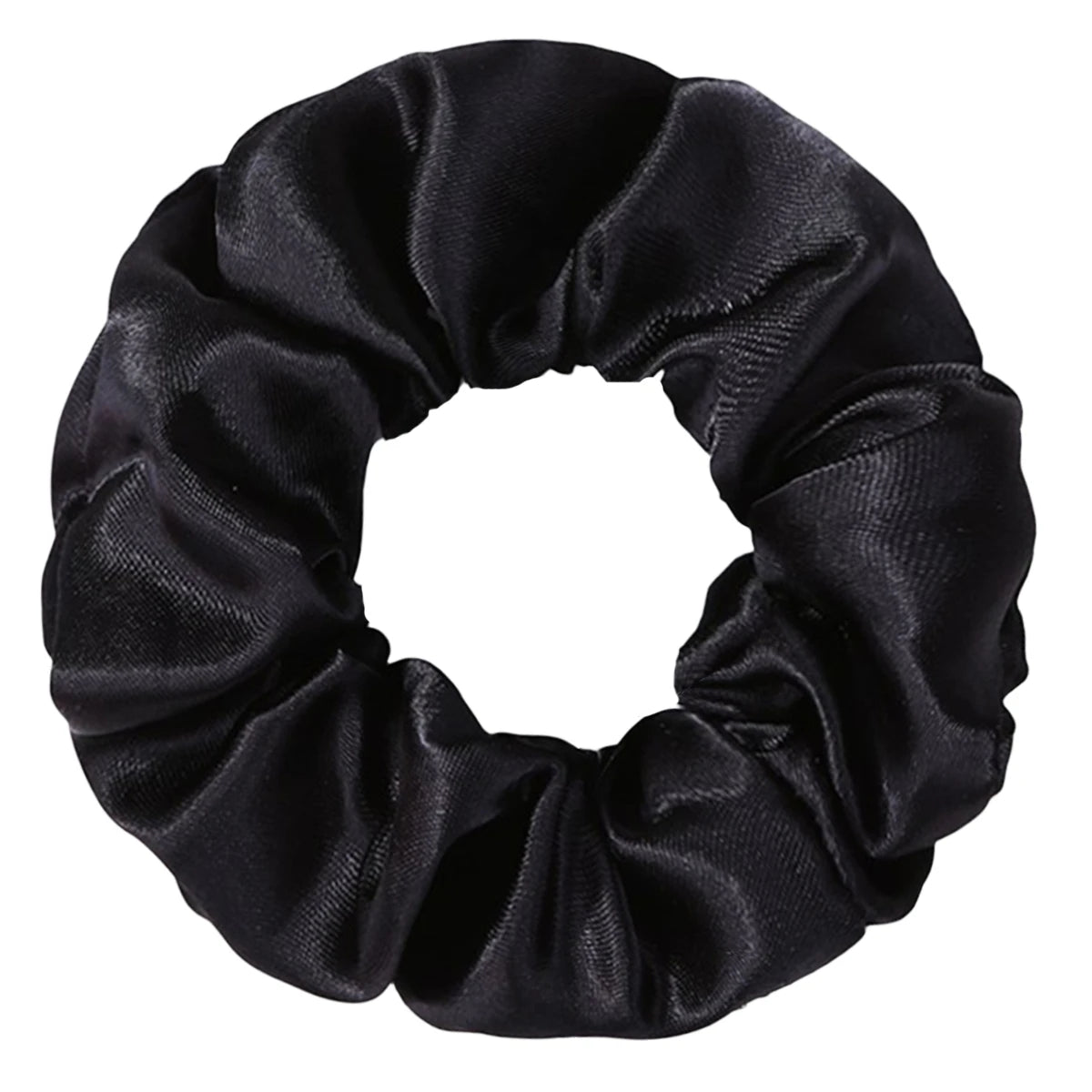 6-Piece Women's Pure Color Satin Large Scrunchie Daily Simple Atmospheric Set