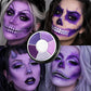 6 Colors Purple Face Body Paint Palette Water Activated SFX Makeup Kit With Brush Cosplay Halloween Party Festival Painting Set