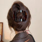 New Korean Acetic Acid Hair Clip Hair Accessories Women's Spoon Clip Spring Clip Leopard Hair Clip Top Clip Simple Headpiece