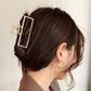 Metal Hair Clip Fashion Barrettes Korean Geometric Black Bow knot Hair Claw for Women Thick Thin Accessories Bath Crab Clamp