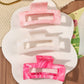 7 Pcs Big Hair Claw Clips 3.4" Non-slip Big Square Matte for Women Girls, Strong Hold Banana Clips for Thick Thin Hair