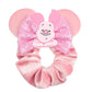 Disney Mouse Ears Velvet Scrunchies Hairband Women Elastic Ponytail Holder Girls Sequin Bow 2023 Kids Party DIY Hair Accessories