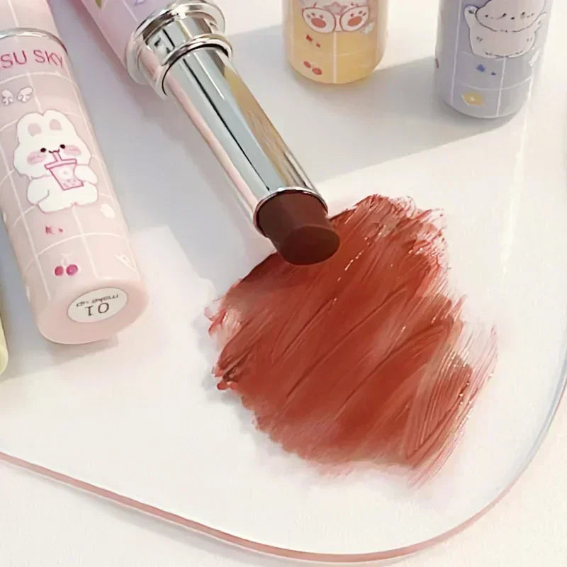 Jelly Tinted Lip Balm Makeup Moisturizing Cherry Peach Non-Stick Cup Anti-cracking Red Lipstick Repairing Lips Care Cosmetics