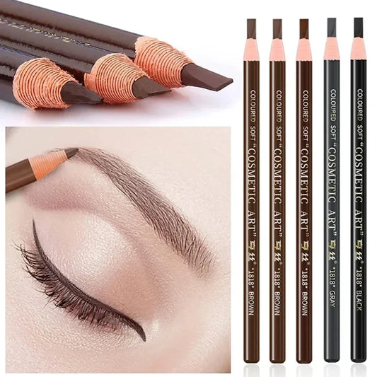 5pcs Professional Waterproof Microblading-Style Eyebrow Pencils – Long-Lasting, Smudge-Proof, Natural Tint Makeup Enhancers
