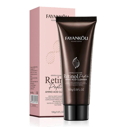 Retinol Facial Cleanser Moisturizing Face Wash Foam Anti-aging Whitening Cleaning Oil Control Facial Skin Care Products