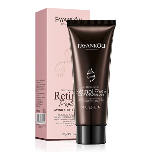 Retinol Facial Cleanser Moisturizing Face Wash Foam Anti-aging Whitening Cleaning Oil Control Facial Skin Care Products