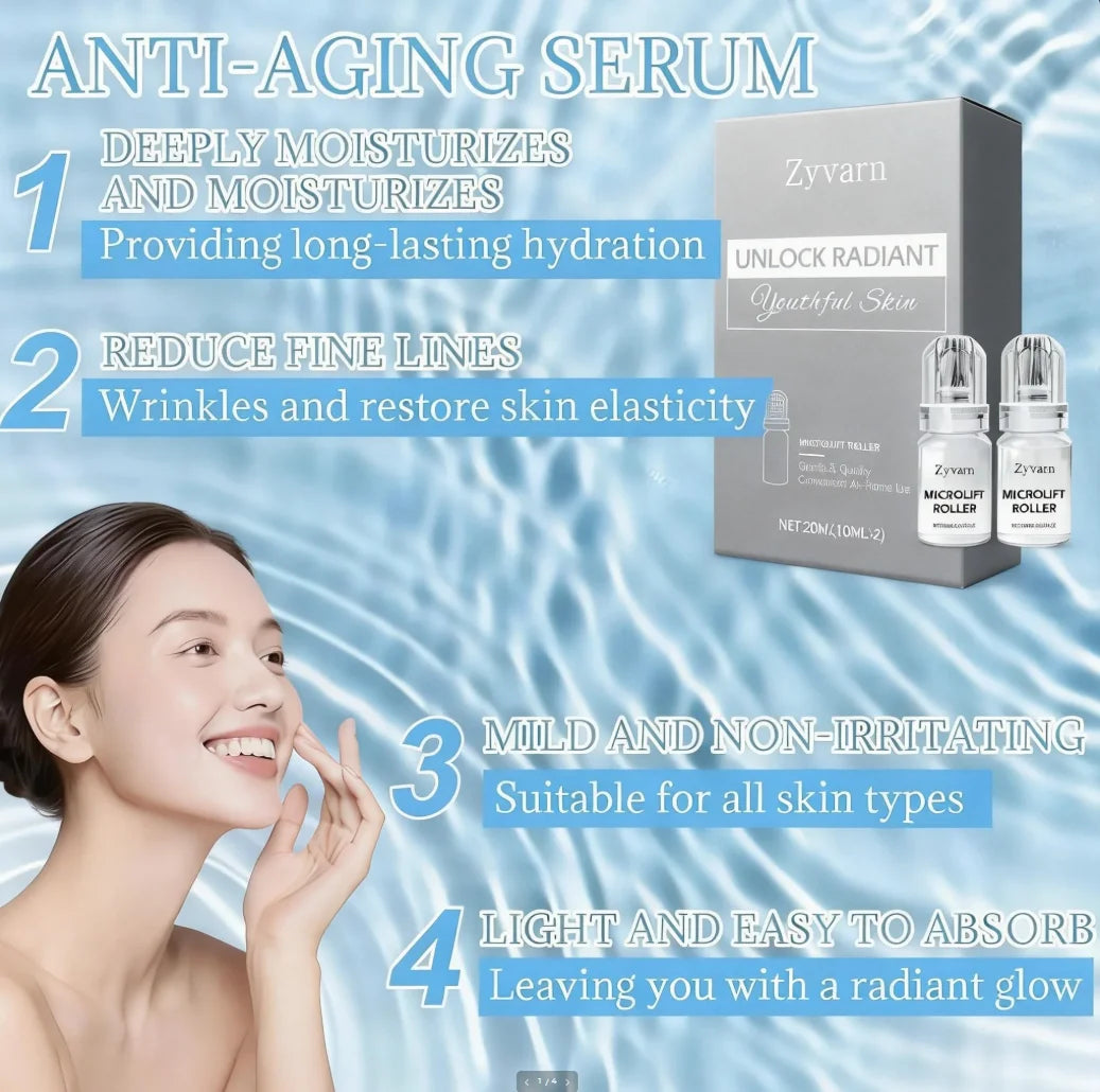 Radiant Flawless Skin Micro Infusion Serum Kit - At Home Facial System Beauty Tool Skin Care for Face | 0.25MM Needle