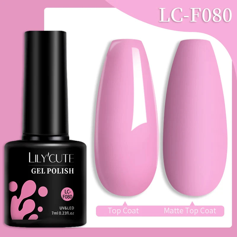 LILYCUTE Fluorescent Nail Gel Polish Orange Red Neon Bright Color Summer Series Soak Off For Manicure Nail Art UV Gel Varnish