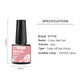 Mtssii 6PCS/Set Sparkly Nude Pink Gel Nail Polish Glitter Semi Permanent Nail Art LED UV Soak Off Gel Varnish Nail Supplies