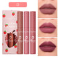 3 pcs Strawberry Lip Glaze Set Velvet Matte Liquid Lipstick Lipstick Non stick Cup