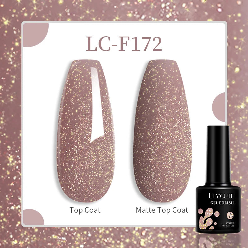 LILYCUTE 7ML Eggshell Gel Nail Polish White Black Material Semi Permanent Autumn Varnish With Any Color Gel Soak Off UV Manicure