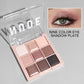 9-Color Eyeshadow Palette with Fine Glitter, Shimmer, Matte, Milk Tea Shades; Mini, Daily Use, Student-Friendly Makeup