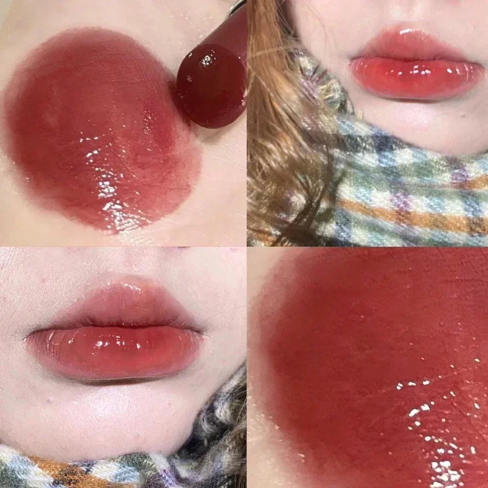 Jelly Tinted Lip Balm Makeup Moisturizing Cherry Peach Non-Stick Cup Anti-cracking Red Lipstick Repairing Lips Care Cosmetics
