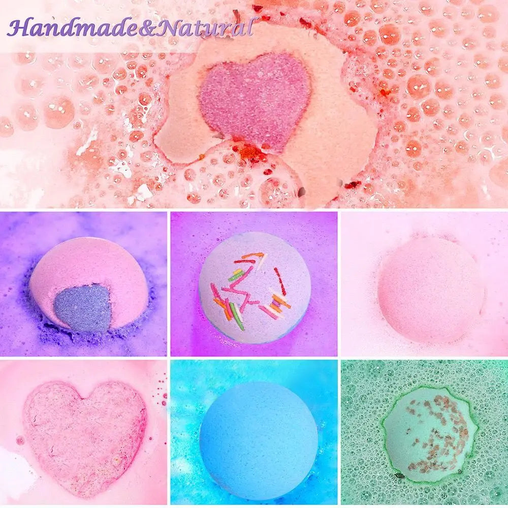 Bath Bombs for Women Gift Set 12pcs Natural Wonderful Fizz Effect for Bubble & Spa Amazing Gift for Wife, Girlfriend, Mother