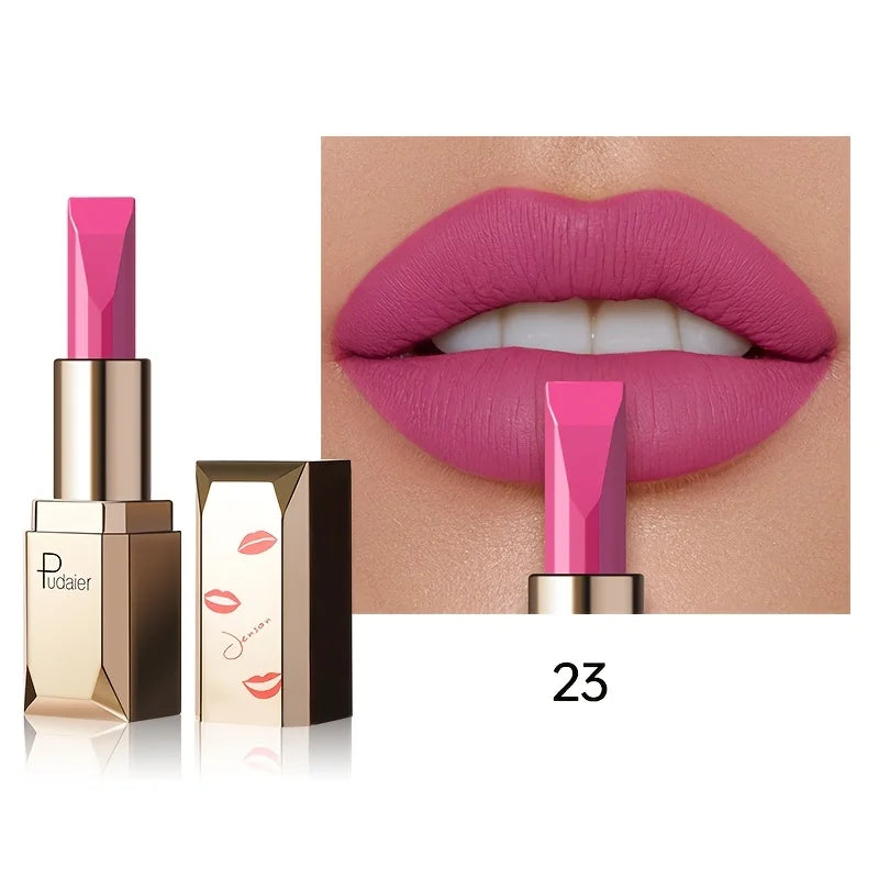 Matte Velvet Lipstick, Waterproof Long Lasting Lip Color, Sweat Resistant Silky Lip Makeup Gift for Women