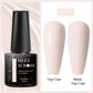 MEET ACROSS 7ml Black White Red Gel Nail Polish Glitter Semi Permanent Nail Supplies Gel Vernis for All-Season Nails Design