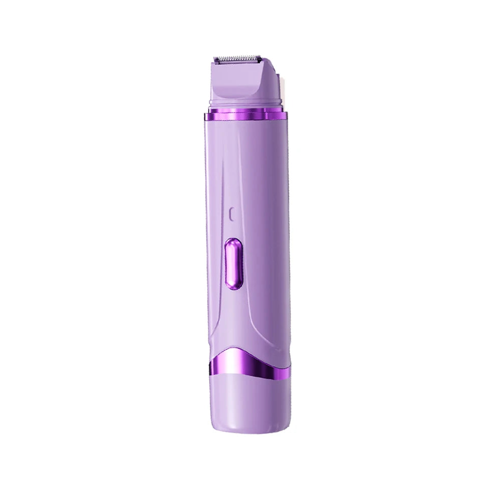 2in1 Electric Razor for Women Painless Hair Removal Rechargeable Body Trimmer Underarm Mustache Epilator Shaver