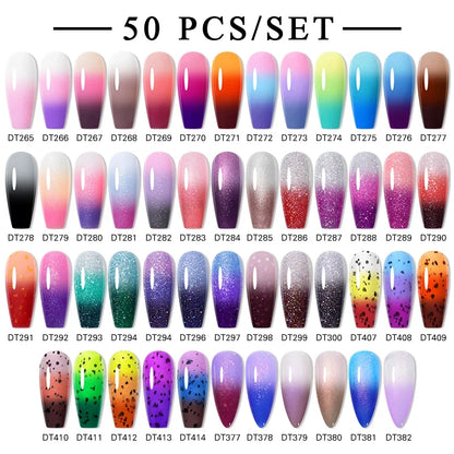 140/160pcs Colorful Gel Nail Polish Set Nail  Art Semi-permanent Varnish Soak Off Uv LED Gel Professional Manicure Set Nails Kit