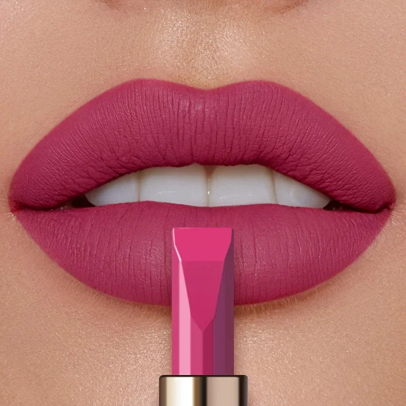 Matte Velvet Lipstick, Waterproof Long Lasting Lip Color, Sweat Resistant Silky Lip Makeup Gift for Women