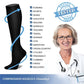 1Pair Copper Fiber Compression Socks Men's Women's Outdoor Sports Socks Happy Interesting Nylon Varicose Veins Diabetes Fitness