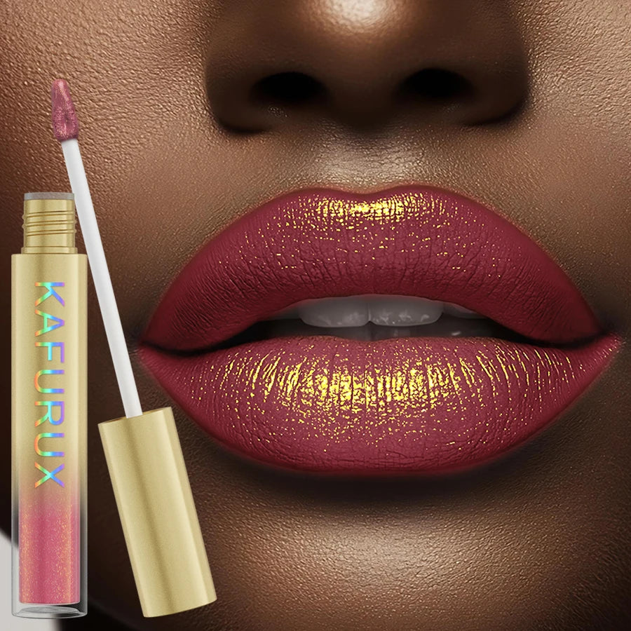 14 Colors Bold Intense Glitter Shiny Metallic Lip Glaze High Pigment Lip Tint Korean Makeup Long Lasting Lip Senior Cosmetics