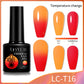 LILYCUTE Thermal Nail Gel Polish 3 Layers Temperature Shiny Color Changing Series Semi Permanent  Soak Off UV Nail Gels Polish