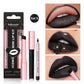 Waterproof Long Lasting Matte Black Lipstick Set Velvet Liquid Lip Gloss Lip Liner Set Red Stain Halloween Goth Makeup