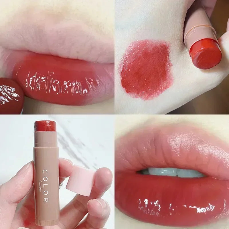 Jelly Tinted Lip Balm Makeup Moisturizing Cherry Peach Non-Stick Cup Anti-cracking Red Lipstick Repairing Lips Care Cosmetics