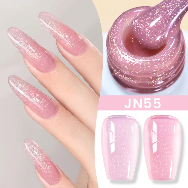 BORN PRETTY 10ml Flow Light White Cat Magnetic Gel Nail Polish Ultra Shine Soak Off UV Gel Mirror Glass Bead Gel Nail Art