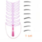 8 in1 Eyebrow Shaping Template Reusable Eyebrows Shaper Stencils Kit Grooming Card Definition Brow Makeup Tools Accessories