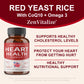Heart Health Support Supplement - CoQ10, Omega 3, Red Yeast Rice, Vitamin B3, Promotes Healthy Cholesterol Levels - Non-GMO