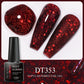 MEET ACROSS 7ml 140 Colors Glitter Gel Nail Polish Fluorescent Laser Semi Permanent Soak Off Nail Art UV Gel Varnish Manicure