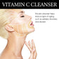 Vitamin C Facial Cleanser Whitening Skin Cleansing Pores Shrinking Removal Black Spot Oil Control Moisturizing Face Wash Foaming