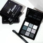Nine-color eyeshadow palette, gray-pink smoky makeup, matte pearlescent silkworm brightening makeup