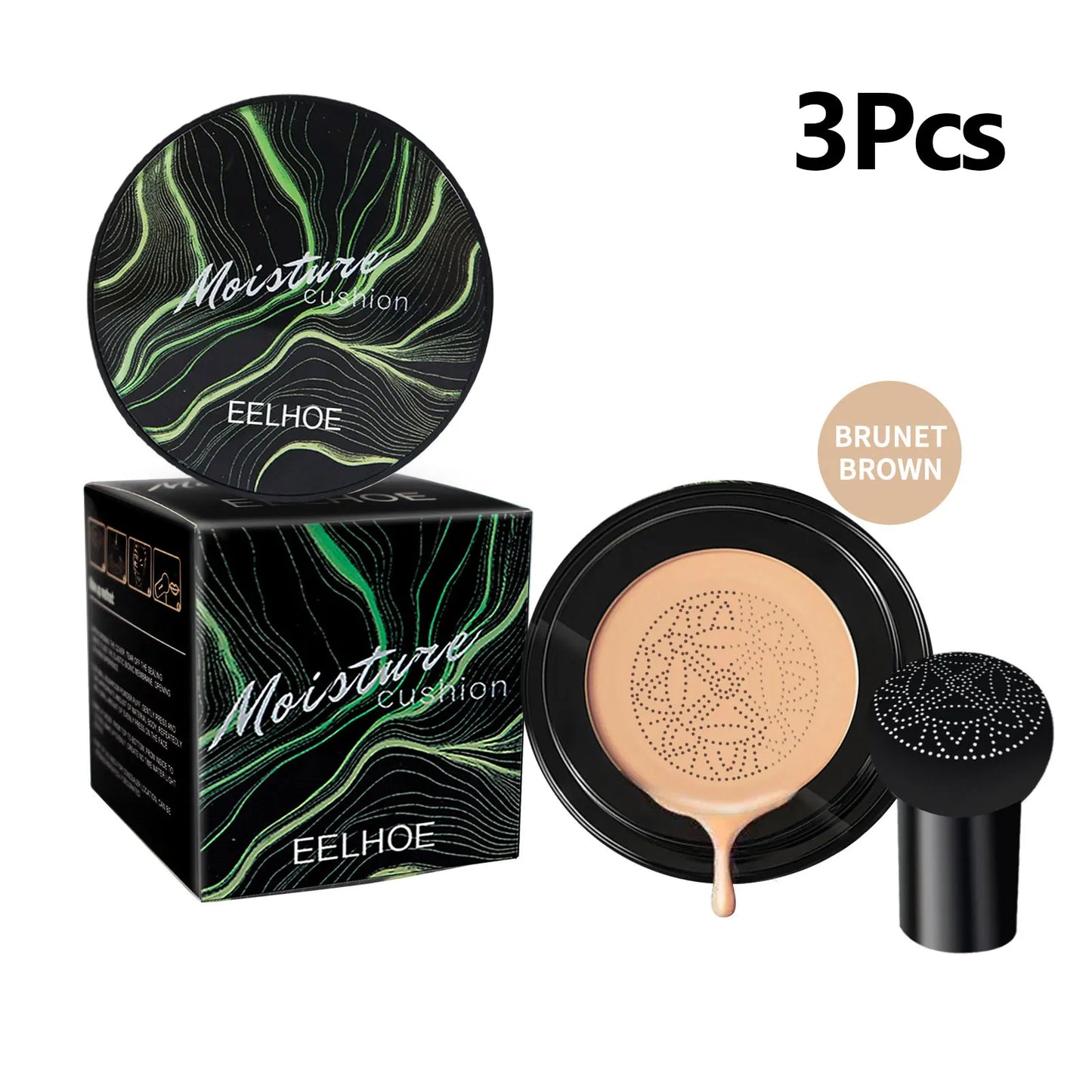 EELHOE Mushroom Head Magic Air Cushion CC Cream Foundation Waterproof 1/2/3pcs Foundation Base Cream Women Korean Makeup Product
