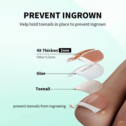 Nailpop 150Pcs Toe Nail Tips Short French Tip Press On Toenails Pink Soft Gel Toe Nail Tips Soak Off Fake Toe Nail Extensions