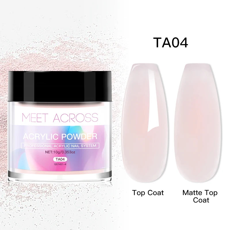 MEET ACROSS 40ml Acrylic Liquid Monomer For Nails Nail Art Carving Extension For Acrylic Powder Acrylic Crystal Liquid Manicure