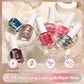 LILYCUTE 7ml Water-Based Glitter Nail Polish Long Lasting Quick Drying No Need of Lamp to Cure Nail Supplies For Nail Manicure