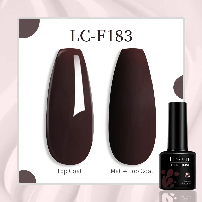 LILYCUTE 7ML Eggshell Gel Nail Polish White Black Material Semi Permanent Autumn Varnish With Any Color Gel Soak Off UV Manicure