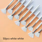 10/20/50pcs Fan Shape Foundation Makeup Brushes Multifunctional Facial Mask Brush Essential Oil Women Beauty Makeup Tools Brush