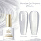BORN PRETTY 10ml Flow Light White Cat Magnetic Gel Nail Polish Ultra Shine Soak Off UV Gel Mirror Glass Bead Gel Nail Art