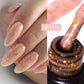 MEET ACROSS 7ml Rubber Base Gel Glitter Nude Pink White 2 In 1 Gel Nail Polish Nail Art Varnish For Nails Winter Autumn Manicure