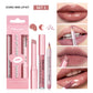 Waterproof Long Lasting Matte Black Lipstick Set Velvet Liquid Lip Gloss Lip Liner Set Red Stain Halloween Goth Makeup