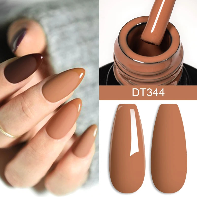 MEET ACROSS 7ml Eggshell Thermal Gel Nail Polish Temperature Changing Gradient Nail Art Varnish Winter Soak Off Gel For Nails