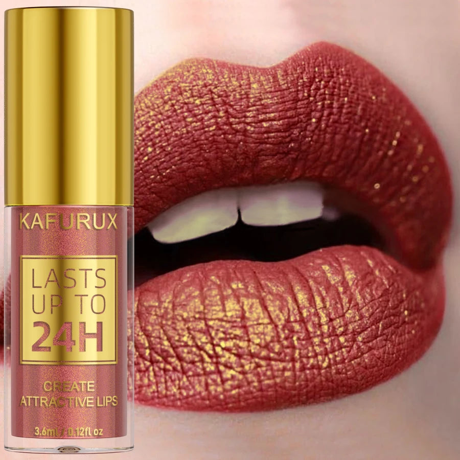 14-Color Glitter Metallic Lip Glaze – Shiny, Long-Lasting, Waterproof Lip Gloss, Liquid Lipstick, Lip Oil, Lip Tint, Gift for Women