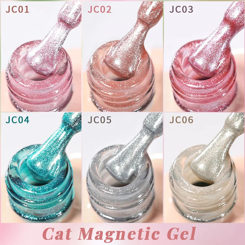 UR SUGAR 15ml Jelly Pink Cat Magnetic Gel Nail Polish Glitter ICE Soak Off Ceramic UV Gel Semi-permanent Nail Supplies Manicure