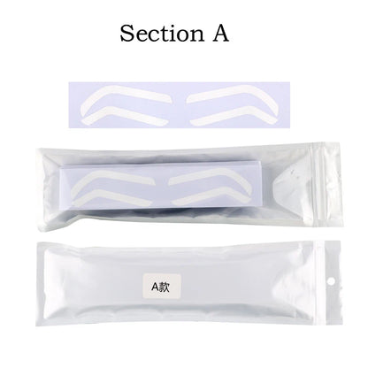 50pc Disposable Eyebrow Design Stencil Eyebrow Tint Airbrush Auxiliary Sticker For Brows Shaping With Single Eyebrowstype Option