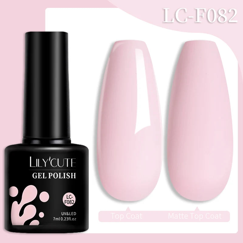 LILYCUTE Fluorescent Nail Gel Polish Orange Red Neon Bright Color Summer Series Soak Off For Manicure Nail Art UV Gel Varnish