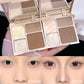 4 Colors Highlighter Contour 3D Facial Bronzer Cosmetic Brightening Beige Matte Highlights Palette Eye Shadow Nose Powder Makeup