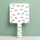 Eyelash Extension Handheld Makeup Mirror Square Vanity Mirror with Plastic Handle Hand High Definition Mirror Beauty Accessories
